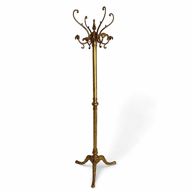 Italian Brass Coat Rack with Rotating Crown, 1960s For Sale - Image 15 of 15