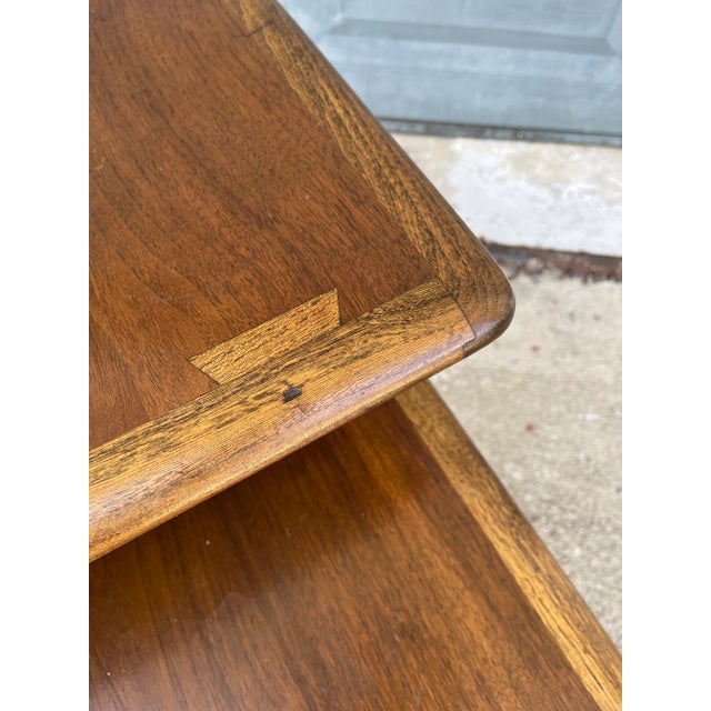 Altavista Lane Mid Century Modern Two-Tier Side Table | Acclaim by Lane Furniture For Sale - Image 4 of 13