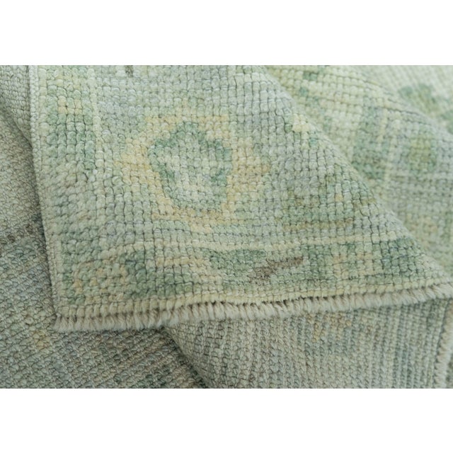 Turkish Oushak Rug 2'1" x 10'8" #19487 For Sale In Houston - Image 6 of 8