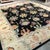 2010s Black Field Contemporary Oushak Rug With Ivory Border and Overscale Floral Motifs, 13" X 15' For Sale - Image 5 of 5