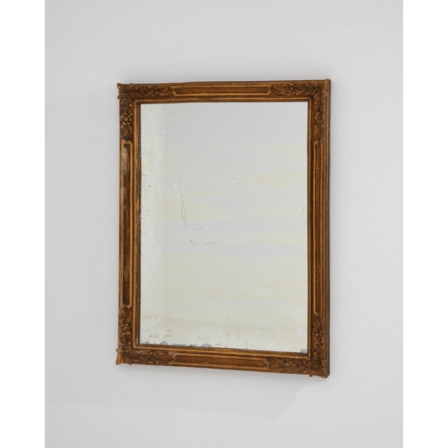 Gold 19th Century France Gold Wood Mirror For Sale - Image 8 of 9