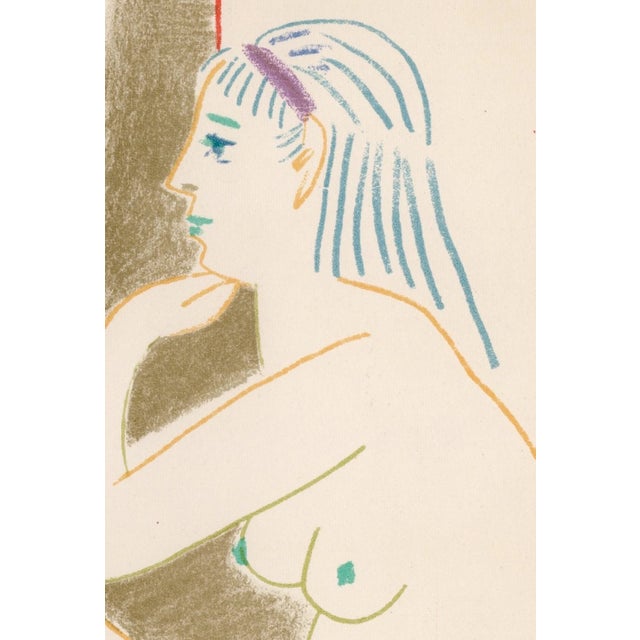 1950s Pablo Picasso, Le masque barbu et le nu, Nude, Lithograph, 1954 For Sale - Image 5 of 8