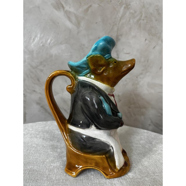 Slipware Pig Pitcher, 1920s For Sale - Image 12 of 14