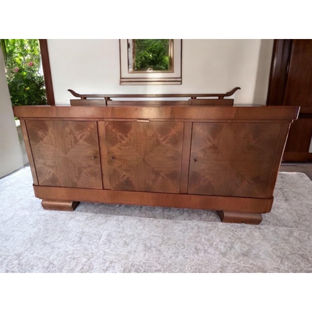German Art Deco Bauhaus Sideboard in Walnut Veneer For Sale - Image 10 of 10