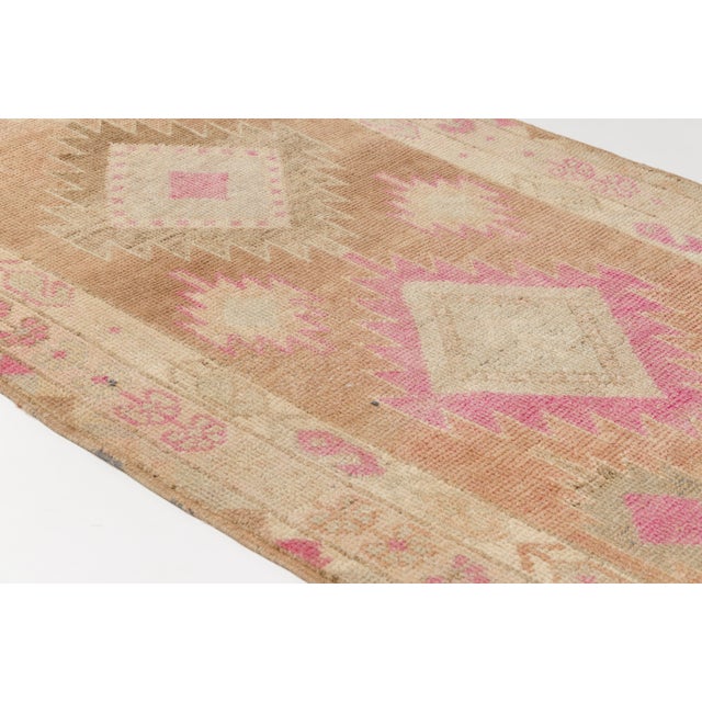 Oushak Antique Wool Hallway Runner Rug For Sale - Image 6 of 10