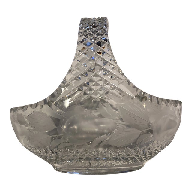 Crystal Fruit Basket For Sale