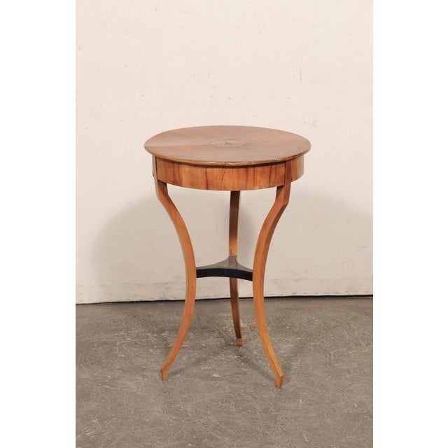 Italian Round Side Table W/Inlays, 19th C. For Sale - Image 4 of 11