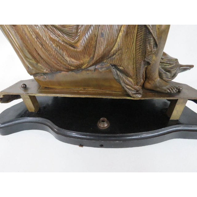 French Bronze Early 1900s Woman Figure Statue Sculpture For Sale - Image 9 of 11