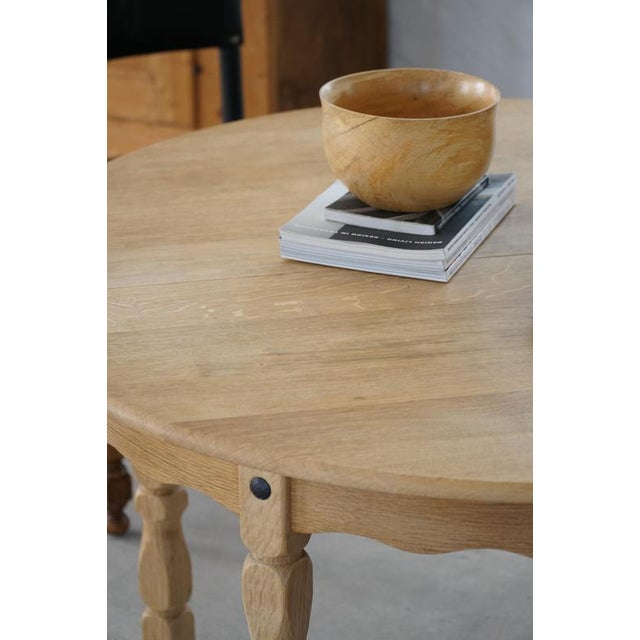 Danish Mid-Century Round Dining Table in Oak, 1960s For Sale - Image 14 of 18
