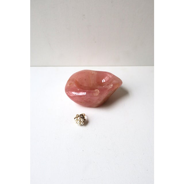 Rose Quartz Jewelry Dish For Sale - Image 9 of 12