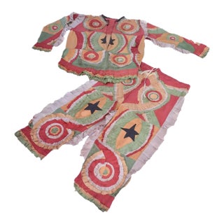Early 20th Century Kakamotobi Shirt and Pant Set Ghana Sidley Collection For Sale