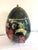 Sascha Brastoff lidded egg. Iconic rooftop pattern with gold highlights
