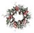 Snow Mixed Pine Berry Wreath 20"D For Sale