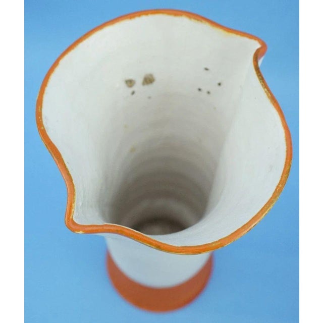 20th Century Art Deco Ceramic Vase with Futuristic Elements by Manlio Trucco for La Fenice, Albisola, Italy, 1920s For Sale - Image 16 of 18
