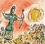 Marc chagall (after) pénélope et l'arc d'ulysse (penelope and the bow of ulysses) from "odyssey" colour lithograph on...