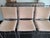 Ilana Goor Style 1970's Vintage Brutalist Iron Leather Stools Set of 3 For Sale In Los Angeles - Image 6 of 15