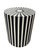 2000 - 2009 Vintage Optical Sunburst Resin-Inlay Wooden Drum Side Table For Sale - Image 5 of 12