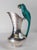 Mid-Century Modern Silverplate Pitcher With Turquoise Bird After Los Castillos by Taxco Cobre For Sale - Image 4 of 13