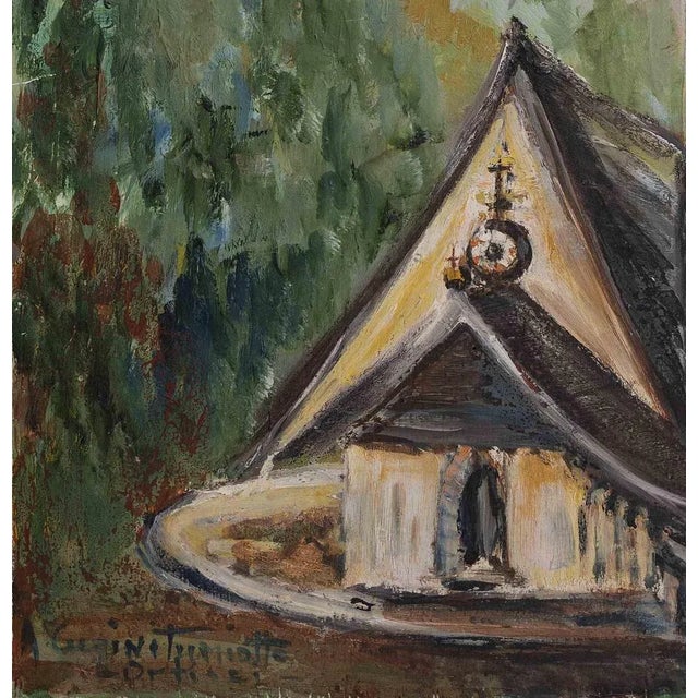 Amelia Cugini Tumiotto, Ortisei, Oil Painting, 1966 For Sale - Image 3 of 4