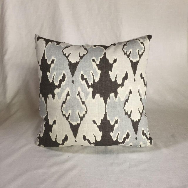 Kim Salmela Brown Gray Ikat Pillow Chairish