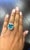 2020s 10.08 Carat Cushion Cut Apatite Diamond White Gold Cocktail Ring, Size 7.5 For Sale - Image 5 of 5