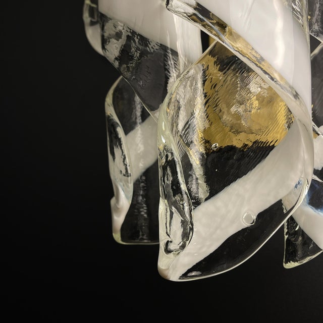 Vintage Murano Wall Lamp Torciglioni by Avmazzega, Italy, 1970s For Sale - Image 10 of 18