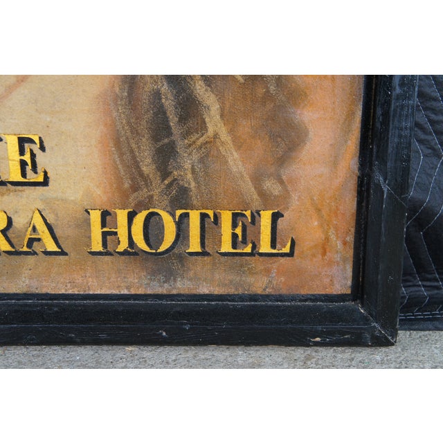 Antique English Tin Portrait Painting Queen Alexandra of Denmark Pub Art Sign 48" For Sale - Image 9 of 13
