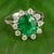 Late 20th Century Late 20th Century 18k Emerald Ring, Size 5 For Sale - Image 5 of 5