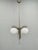Exceptional art deco chandelier produced in czechoslovakia during the 1930s. This elegant lighting fixture combines a...
