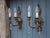 Metal Italian Hollywood Regency Crystal Sconces in Silvered Metal, 1960s, Set of 2 For Sale - Image 7 of 18