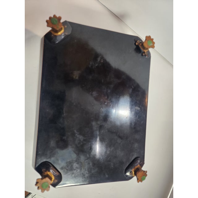 Gold 19th Century Chinese Gold and Black Lacquer Box For Sale - Image 8 of 9