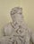 Off-white Grand 70" Vintage Solid Cast Stone "Moses" Statue With 360° Swivel Pedestal For Sale - Image 8 of 10