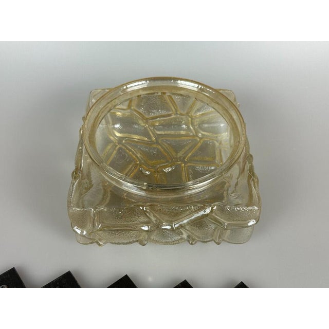 Mid-Century Modern Brutalist Iron and Glass Wall Lamp, 1970s For Sale - Image 3 of 18