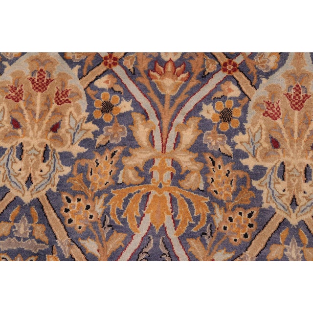 Elegant 1990's Pak-Persian Blue/Red Wool Rug - 8'1'' X 10'0'' For Sale In New York - Image 6 of 9