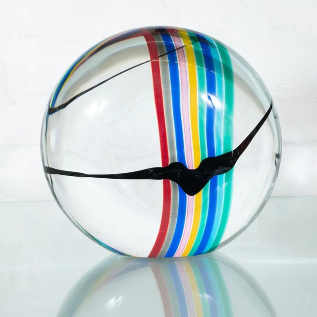 Mid-Century Modern Vintage Colorful Sommerso Murano Glass Sculpture For Sale - Image 3 of 10