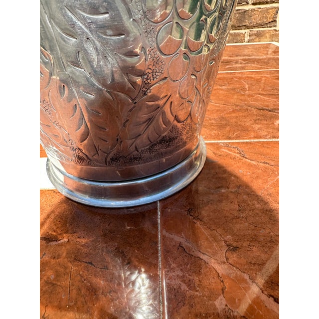1970s Silver Hand Hammered Champagne Bucket For Sale In Atlanta - Image 6 of 8