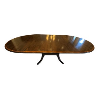 Cherry Round Birdcage Base Extending Dining Table With 2 Leaves by Englishman's Fine Furnishings For Sale