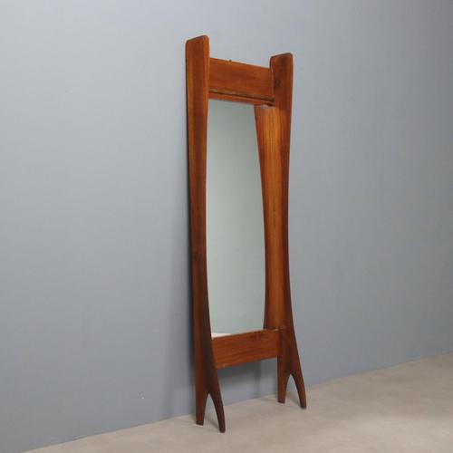 Entrance Mirror in Mahogany Veneer, 1950s For Sale - Image 3 of 8