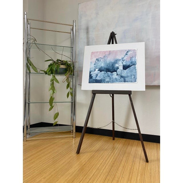 Wood 52”h Rustic Wood Easel For Sale - Image 7 of 8