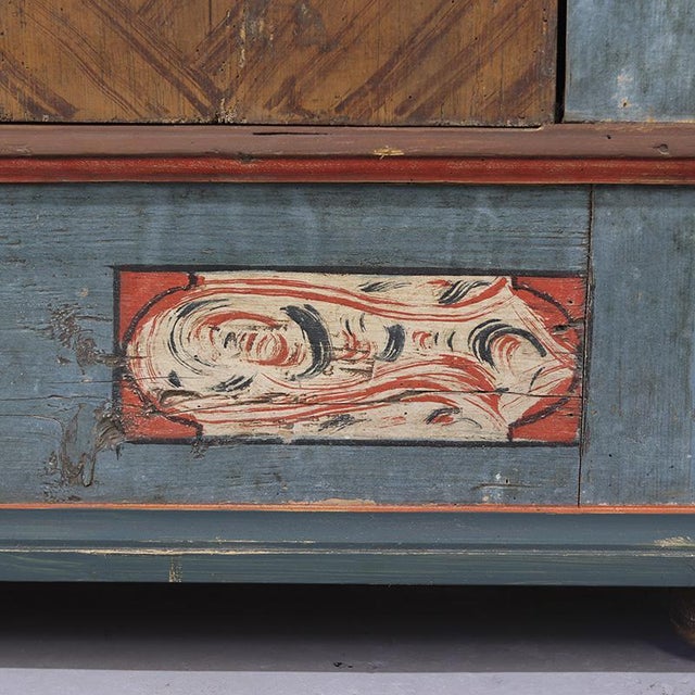 Painted Bridal Cupboard, 1788 For Sale - Image 4 of 17