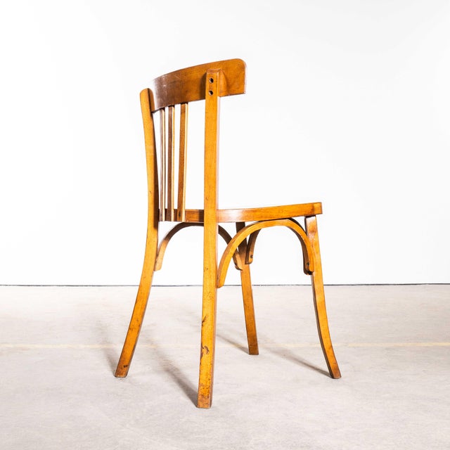 Honey Bentwood Dining Chair from Baumann, 1950s For Sale - Image 10 of 10