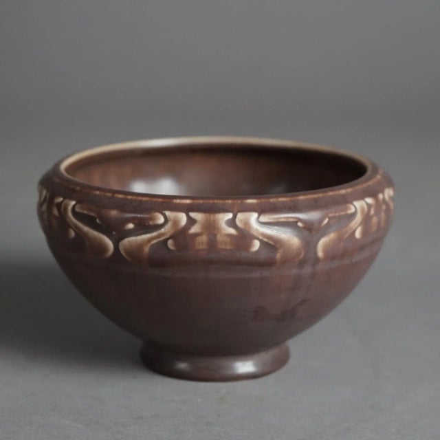 Arts & Crafts Antique Arts & Crafts Rookwood Art Pottery Bowl Dated 1921 For Sale - Image 3 of 8