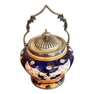 Antique Edwardian Biscuit Barrel, 1900 For Sale