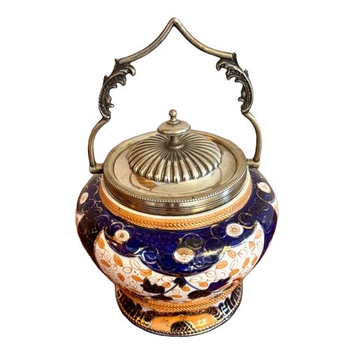 Antique Edwardian Biscuit Barrel, 1900 For Sale