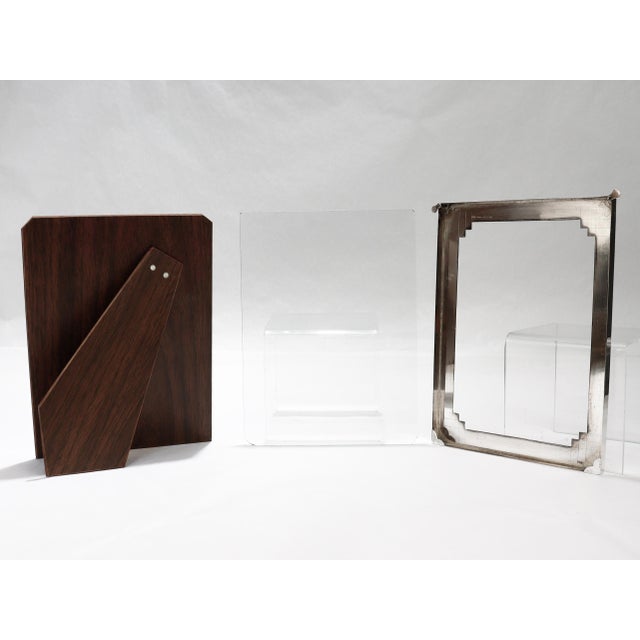 Vintage Cartier Engraved Sterling Silver Art Deco Style Picture or Photo Frame For Sale - Image 18 of 18