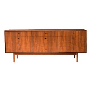 Mid Century Modern Walnut 12-Drawer Dresser by Jack Cartright for Founders Co. For Sale