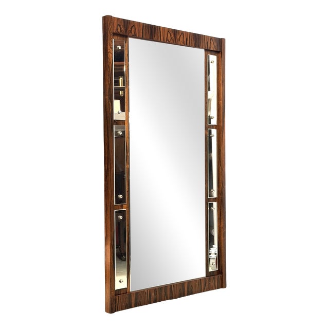 Danish Wall Mirror, 1960s For Sale