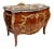 French Bombe Commode With Floral Marquetry, Gilded Bronze Ormolu and Polished Marble Top For Sale