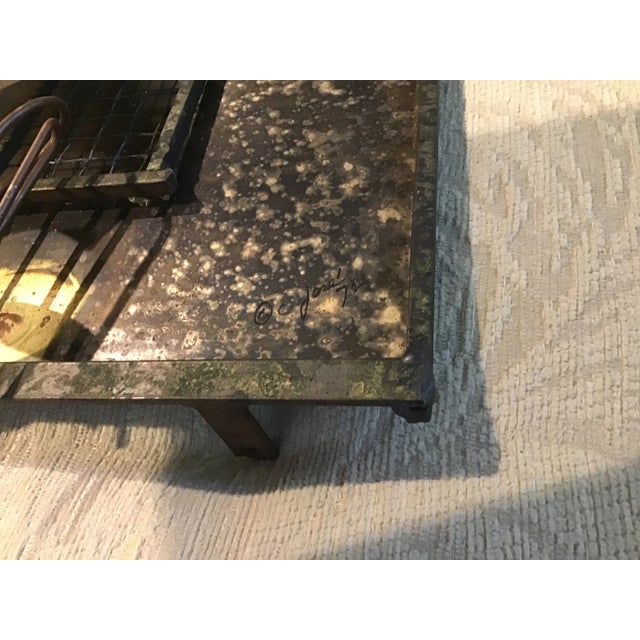 Copper Curtis Jere Vintage Signed “Paris Cafe” Metal Wall Sculpture For Sale - Image 8 of 12