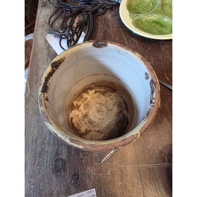 French Yellow Glazed Tobacco Jar For Sale - Image 9 of 10